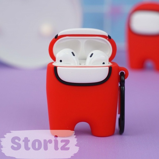 Чехол для AirPods Pro 3 "Among Us" красный