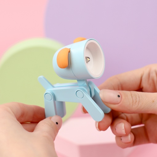 Мини-лампа "Puppy" голубой оптом