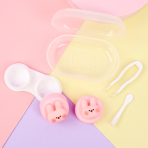 Футляр для хранения контактных линз "Кролик" 7х4,5х4,8см