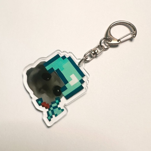 Брелок акриловый "Грустный хомяк " майн