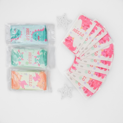 Влажные салфетки "Wet wipes" Hello, в ассортименте 1 уп.по 10шт.