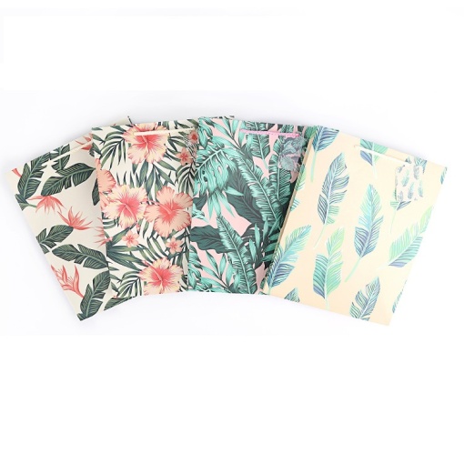 Подарочный пакет "Leaves" M 32х26см