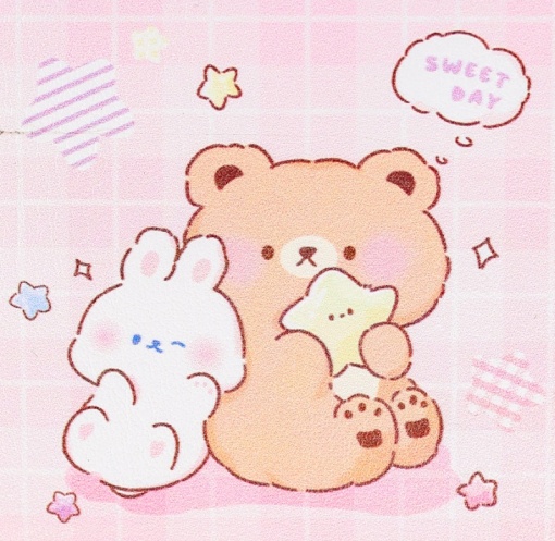 Зеркальце карманное "Bear&Bunny" 829CP, в ассортименте