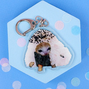 Брелок акриловый "Mur cat" котик в суши №6