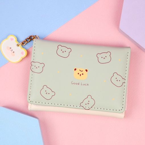 Мини-кошелек "Bear" зеленый