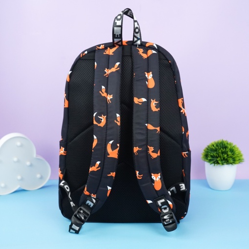 Рюкзак "Лисы" черный