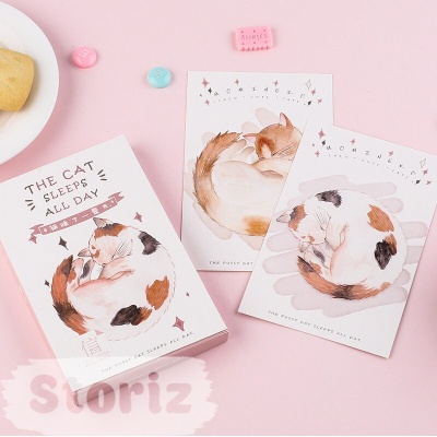 Набор почтовых открыток "Sleeping Cats"