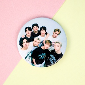 Значок круглый "K-pop" Stray Kids №3, 56мм