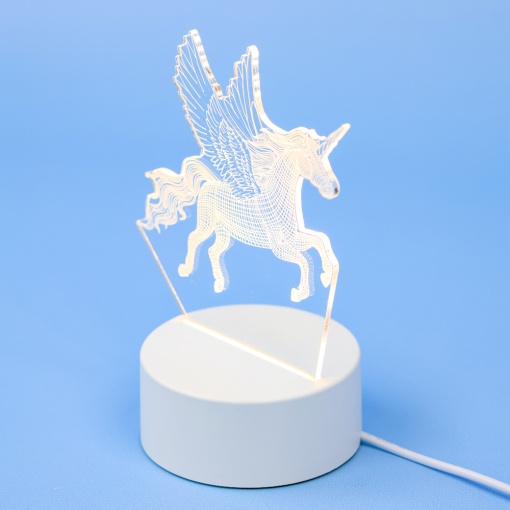 Ночник "Единорог" 3D (USB) оптом
