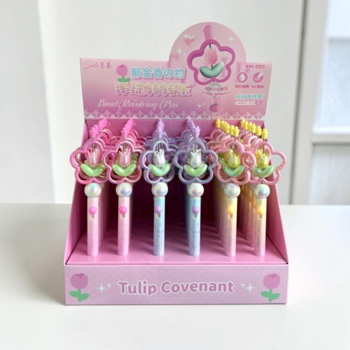 Набор ручек  "Tulip" №001 (синий) в шоу-боксе, 36шт