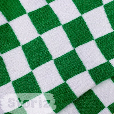 Мини-носки "Black&White" зелёные