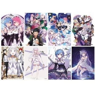 Набор постеров "Re: Zero" 8 шт, 42х29см оптом
