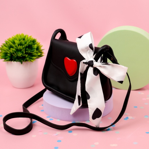 Сумка "Сердце" черный