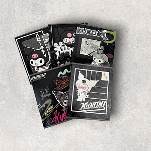Тетрадь "Kuromi" граффити, A5, 48 листов (клетка), в ассортименте,1шт