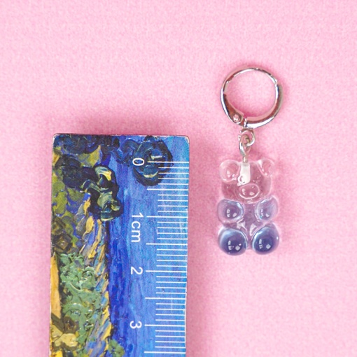 Серьги "Bears" голубые