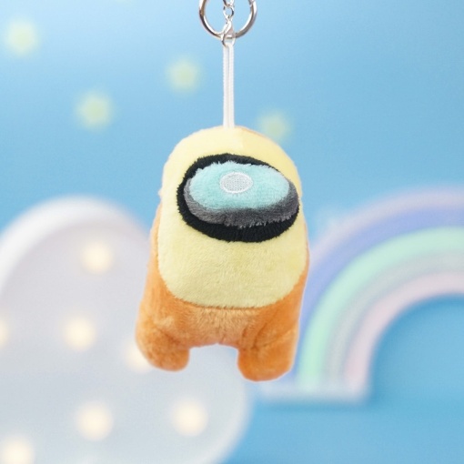 Мягкий брелок "Among Us" желтый, 10 см