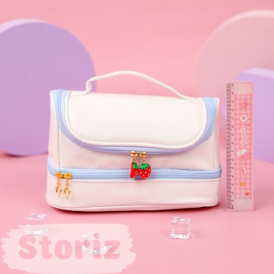 Косметичка "Strawberry", голубой 