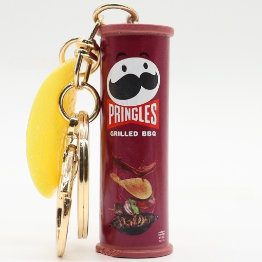 Брелок "Pringles" grilled bbq, бордовый