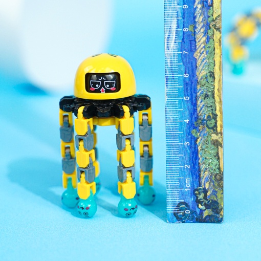 Спиннер трансформер "Funny faces", желтый