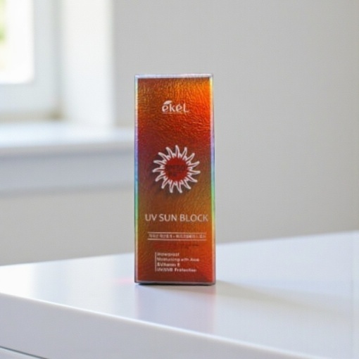 Крем для лица солнцезащитный "Ekel" с экстрактом алоэ и витамином E, SPF50/PA+++, 70мл