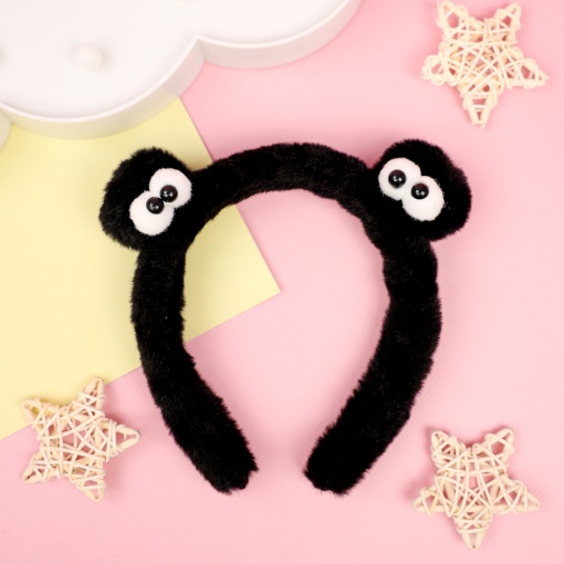 Ободок "Plush eyes", черный