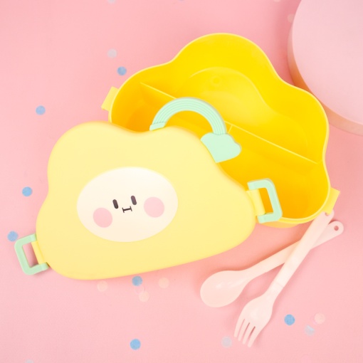 Ланчбокс "Облако" желтый оптом