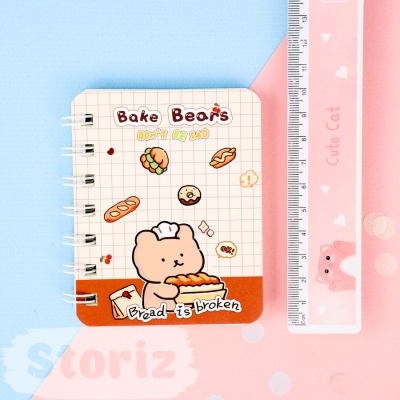 Блокнот "Bake Bears" A7, в ассортименте 1шт