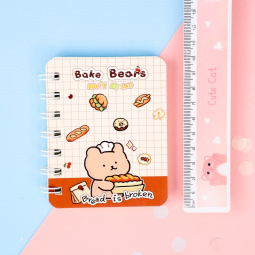 Блокнот "Bake Bears" A7, в ассортименте 1шт
