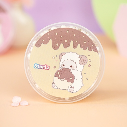 Слайм "Cute Lumb" золотистые блёстки + шарики, 150 гр. STORIZ