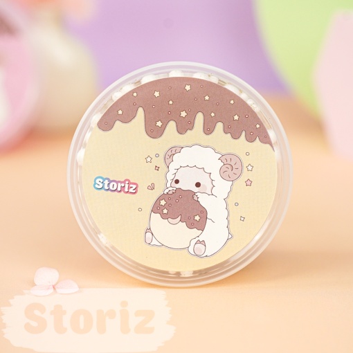 Слайм "Cute Lumb" золотистые блёстки + шарики, 150 гр. STORIZ