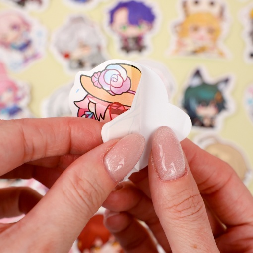 Наклейки для стикер бомбинга "Honkai" (60 шт.)