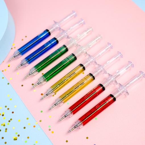 Ручка "Шприц" желтый (черный)