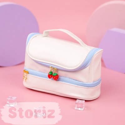 Косметичка "Strawberry", голубой 