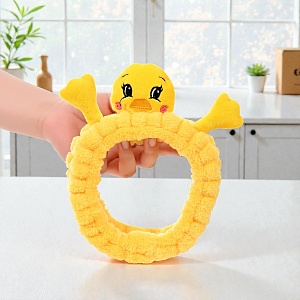 Повязка для волос "Уточка с лапками", желтый