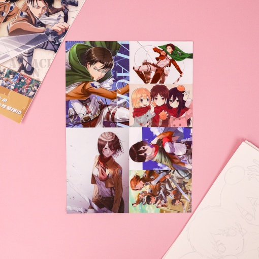 Набор раскрасок "Атака титанов" А4, 10 шт.