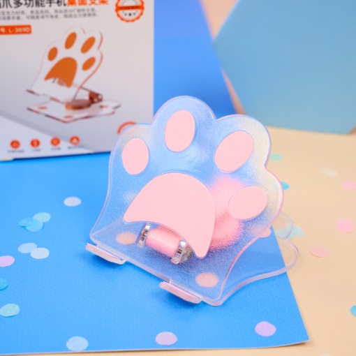 Подставка для телефона "Лапка" розовый