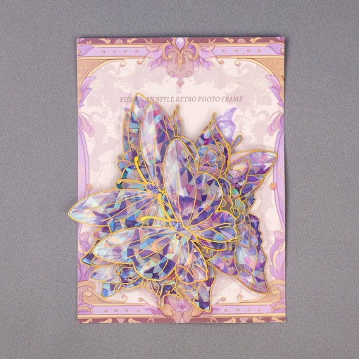 Набор наклеек "Бабочки" Ires Nebula, фиолетовый (20шт.)