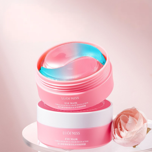Гидрогелевые патчи для глаз "Luofmiss" с коралловым комплексом двухцветные