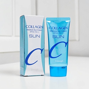Крем солнцезащитный "Enough" увлажняющий с коллагеном SPF50+/PA+++, 50г