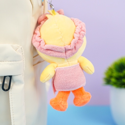 Мягкий брелок "Уточка в полотенце" 13 см