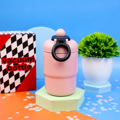 Термос "Cat" Hello розовый, 420 мл. оптом