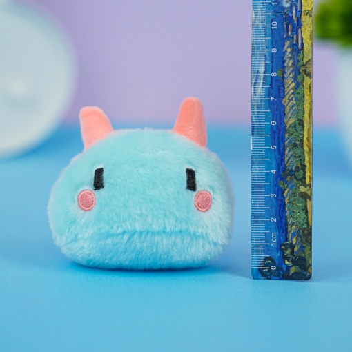 Мягкий брелок "Милый монстр" голубой