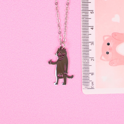 Кулон на цепочке "Кот" Амао №02