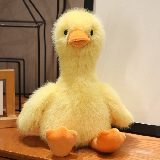 Мягкая игрушка "Плюшевая уточка" желтый, 35см