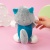 Мягкая игрушка "Конфетная кошка" серый, 20см