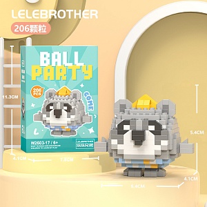 Конструктор "Ball Party" raccoon №VV2603-17 (206 деталей)
