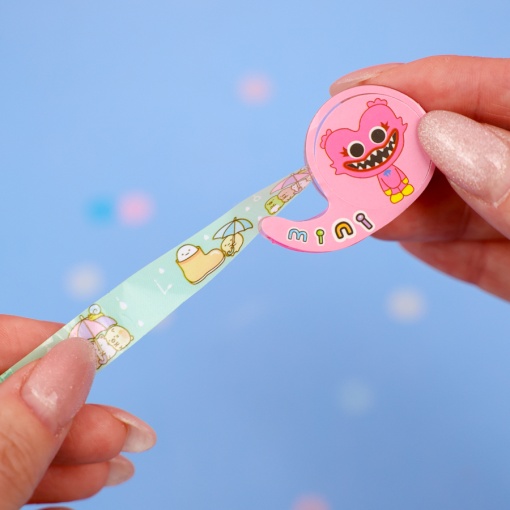 Набор канцелярский "Хагги Вагги" розовый (ручка, блокнот, маркер, скотч)