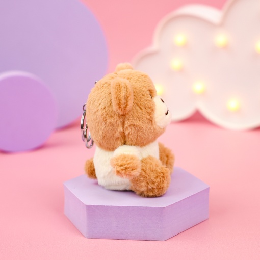 Мягкий брелок "Милый Медвежонок" коричневый 12 см