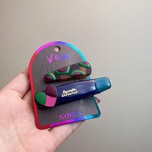 Набор заколок "Banette LaFrance" коричнево-синий, 2шт