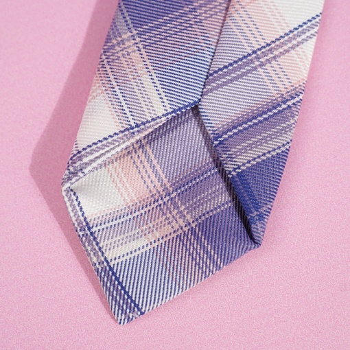Галстук "Purple Plaid" на резиночке
